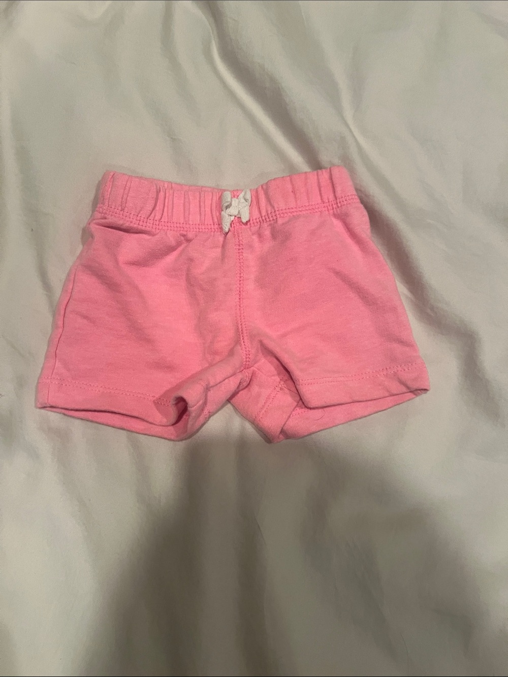 Carter's Light Pink Baby Girl Knit Pull-On Shorts 9M EUC